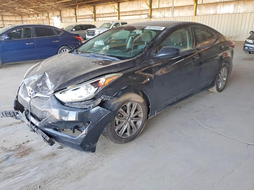 2016 Hyundai Elantra VIN KMHDH4AE3GU474986 COPART salvage auction — FRONT END, Id - Salvage Certificate Of Title, sold $1,350 on 2026-07-20 (photo 1)