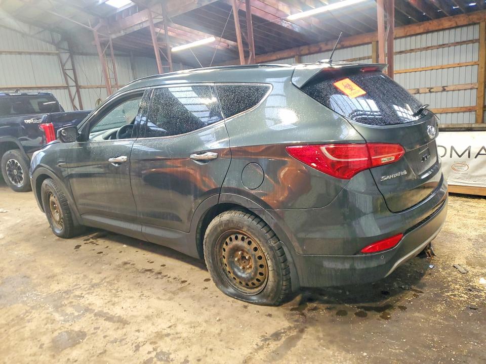 2013 Hyundai Santa fe VIN 5XYZU3LB6DG096310 COPART salvage auction — FRONT END, Salvage Title, sold $1,050 on 2026-07-09 (photo 2)