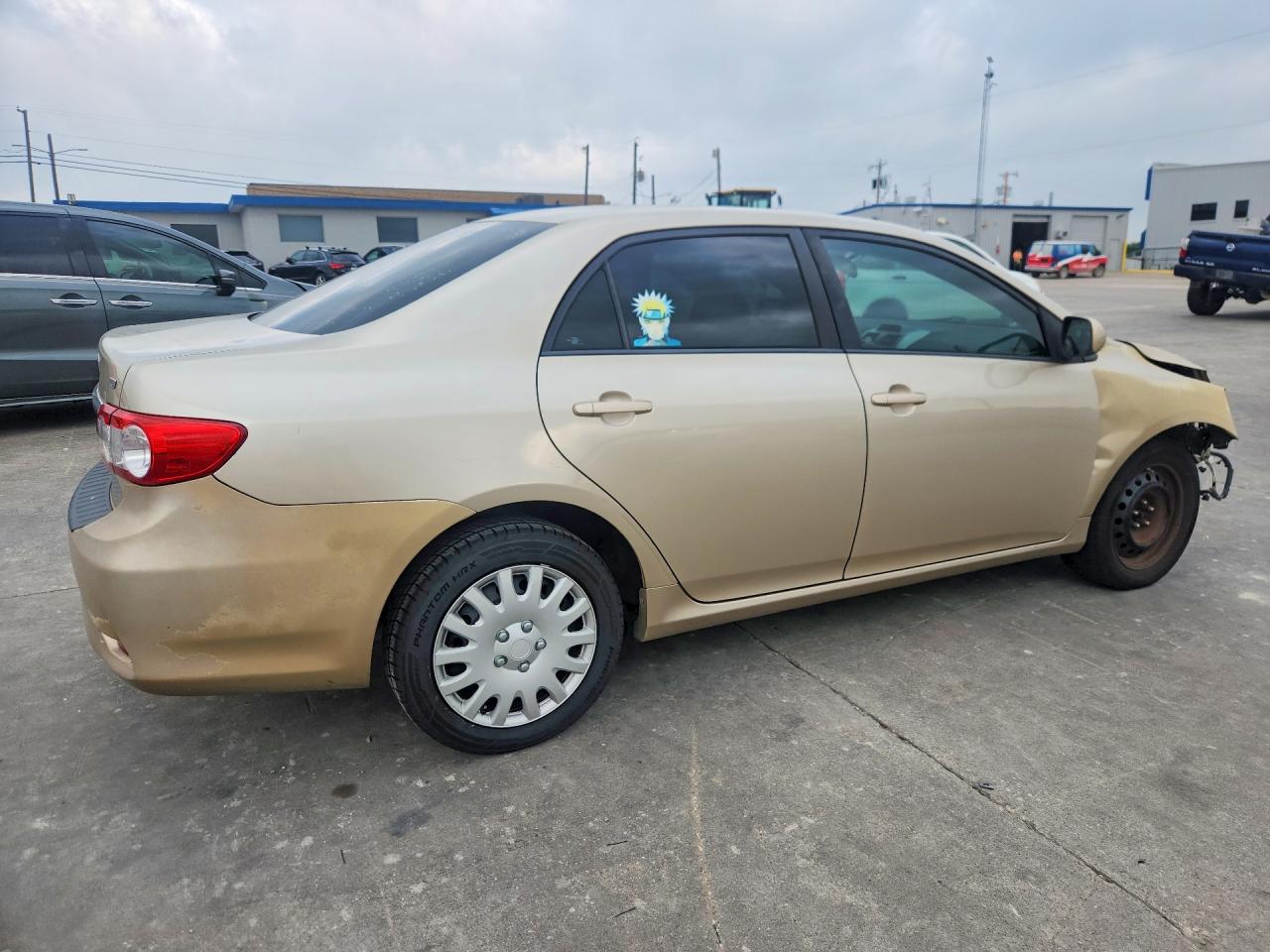 2012 Toyota Corolla VIN 5YFBU4EE9CP058370 COPART salvage auction — Front End, TX - SALVAGE VEHICLE TITLE (P), sold $1,500 on 2026-07-09 (photo 3)