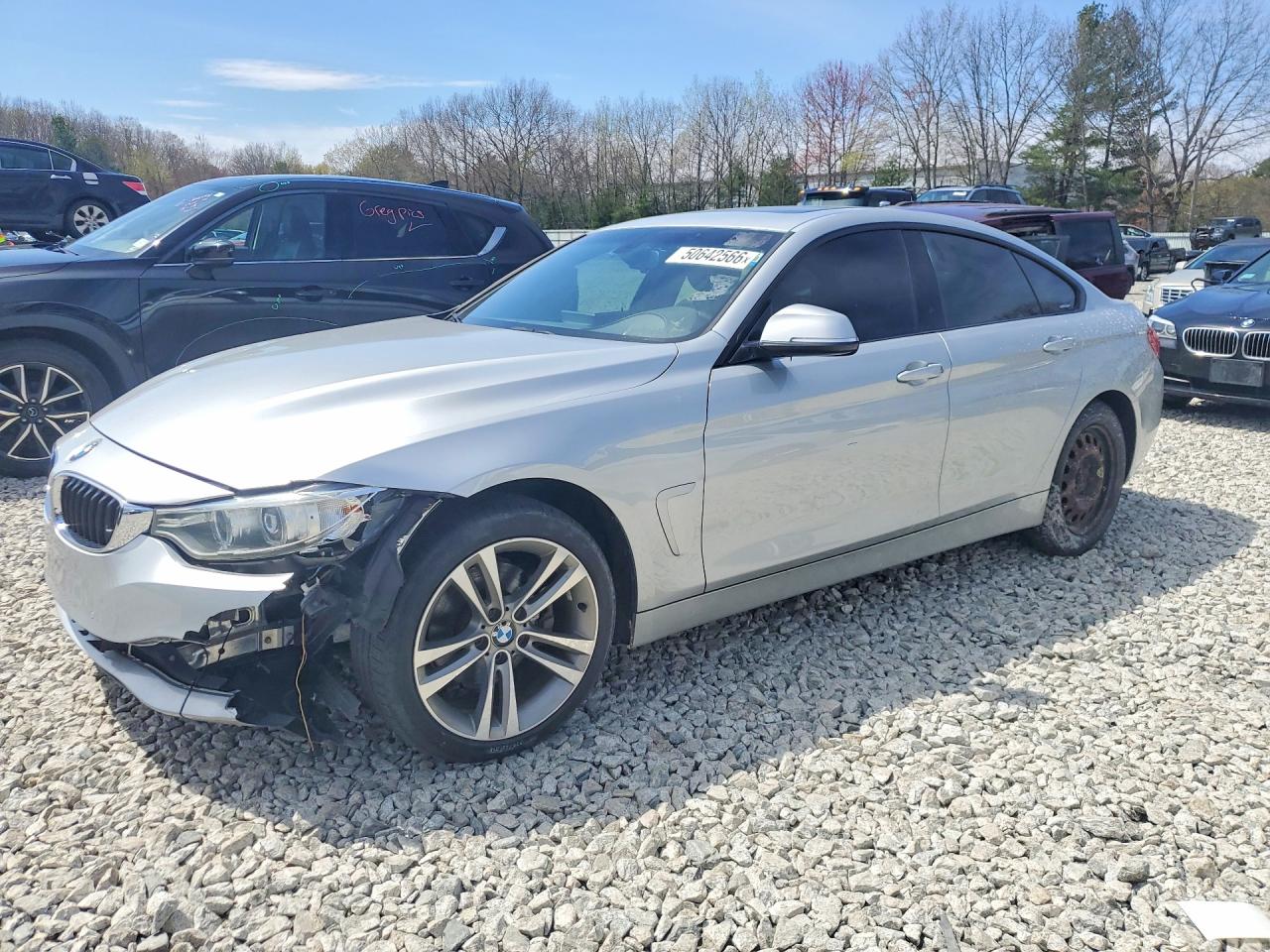2016 BMW 4 Series VIN WBA4C9C50GG139788 COPART salvage auction — Front End, CT - CERTIFICATE OF TITLE (P), sold $2,350 on 2026-07-01 (photo 1)