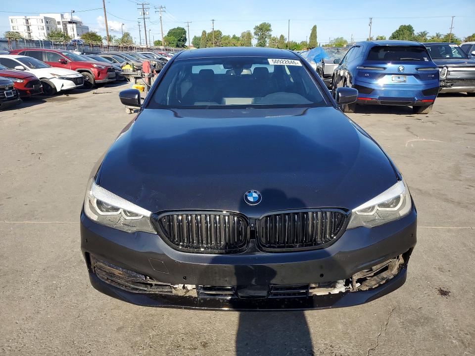 2020 BMW 5er VIN WBAJR3C00LWW69312 COPART salvage auction — FRONT END, Ca - Salvage Certificate, sold $11,900 on 2026-07-16 (photo 5)