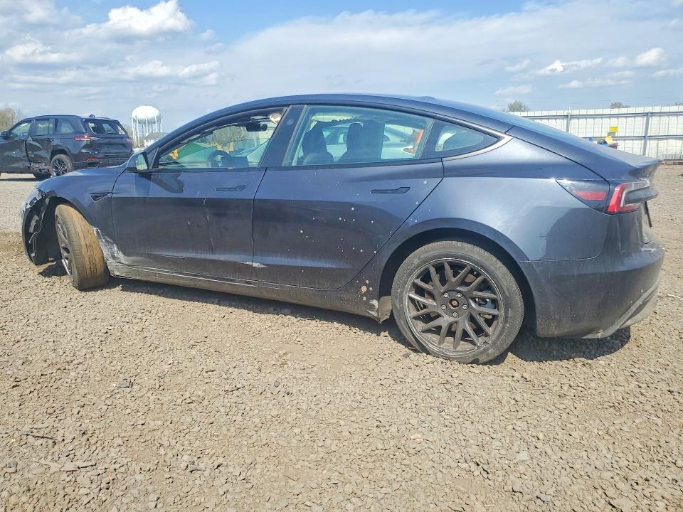 2025 Tesla Model 3 VIN 5YJ3E1EA8SF981205 COPART salvage auction — FRONT END, Nj - Cert Of Title-Salvage, sold $9,800 on 2026-07-17 (photo 2)