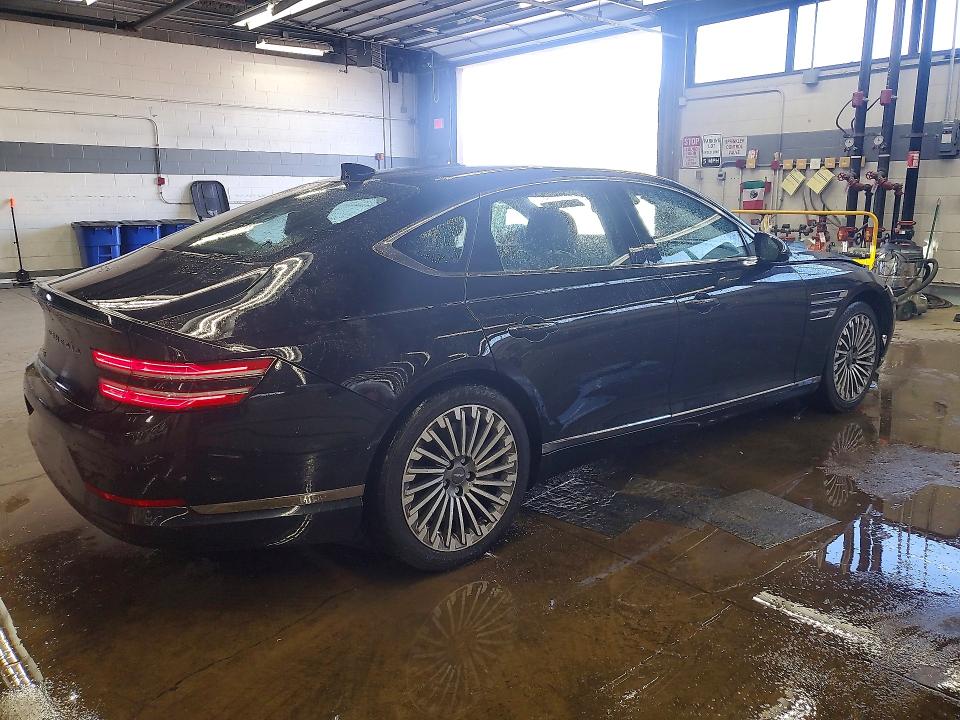 2023 Genesis G80 VIN KMTGE4S12PU006299 COPART salvage auction — FRONT END, Fl - Certificate Of Destruction, sold $13,300 on 2026-07-06 (photo 3)