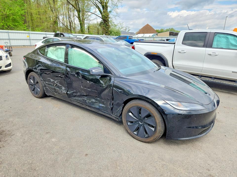 2025 Tesla Model 3 VIN 5YJ3E1EB8SF048705 COPART salvage auction — SIDE, Nj - Cert Of Title-Salvage, sold $13,900 on 2026-07-21 (photo 4)