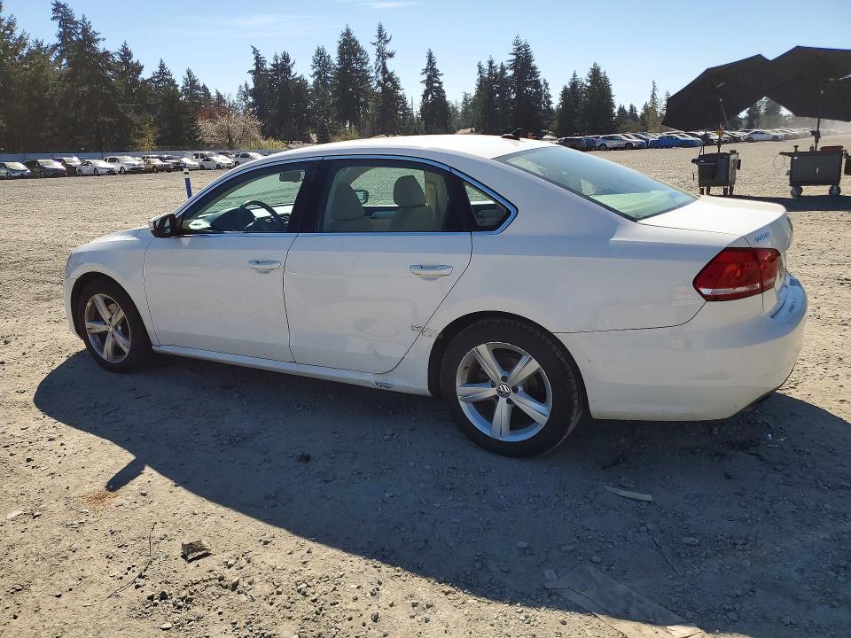 2013 Volkswagen Passat VIN 1VWBH7A36DC088489 COPART salvage auction — MINOR DENT/SCRATCHES, Wa - Vehicle Cert Of Ownership-Titl, sold $525 on 2026-07-10 (photo 2)