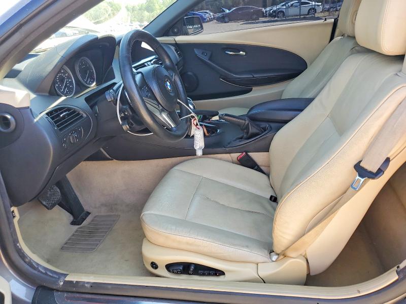 2008 BMW 6er VIN WBAEB535X8CX62943 COPART salvage auction — MECHANICAL, Va - Cert Of Title - Salvage, sold $475 on 2026-07-20 (photo 7)