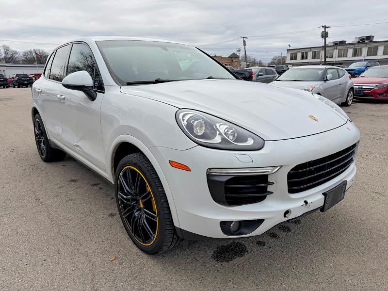 2018 Porsche Cayenne VIN WP1AA2A21JKA02261 COPART salvage auction — Minor Dent/Scratches, IN - CERTIFICATE OF TITLE (P), sold $11,200 on 2026-05-20 (photo 1)