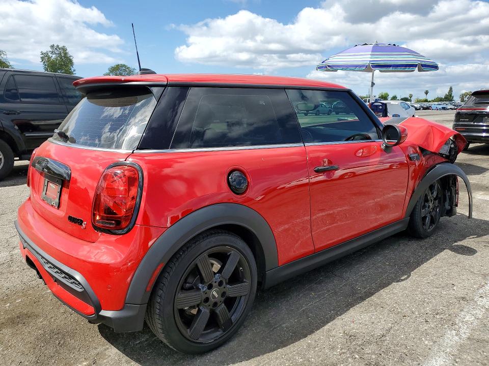 2022 Mini Cooper VIN WMW53DH02N2S36053 COPART salvage auction — FRONT END, CA - SALVAGE CERTIFICATE, sold $1,500 on 2026-07-31 (photo 3)