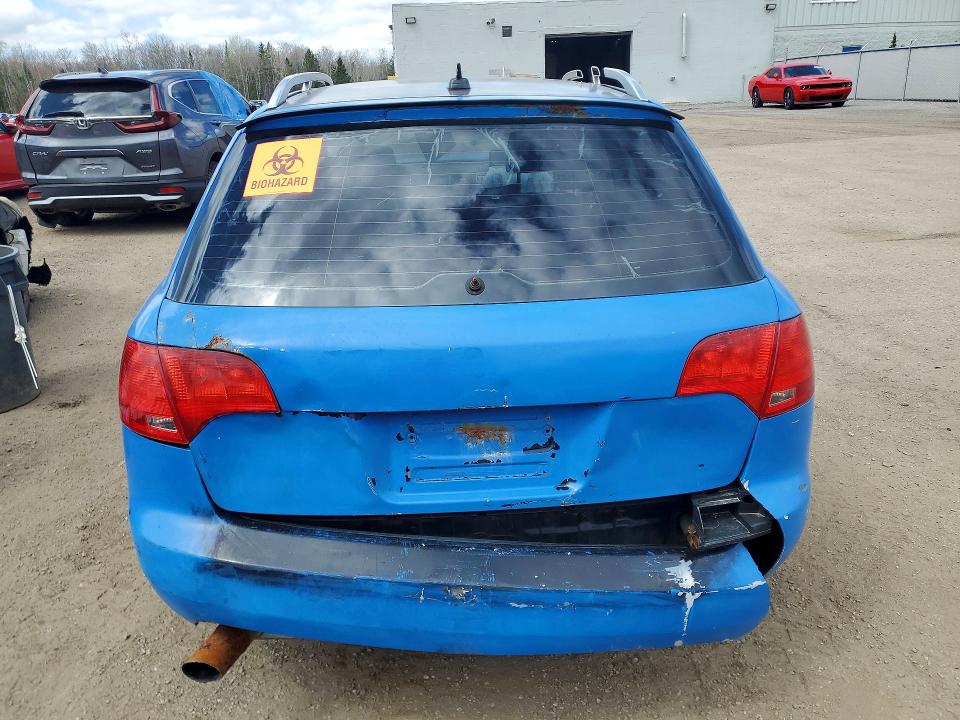 2007 Audi A4 VIN WAUKF78E57A257916 COPART salvage auction — FRONT END, ON - PERMIT SALVAGE, sold $175 on 2026-07-14 (photo 6)