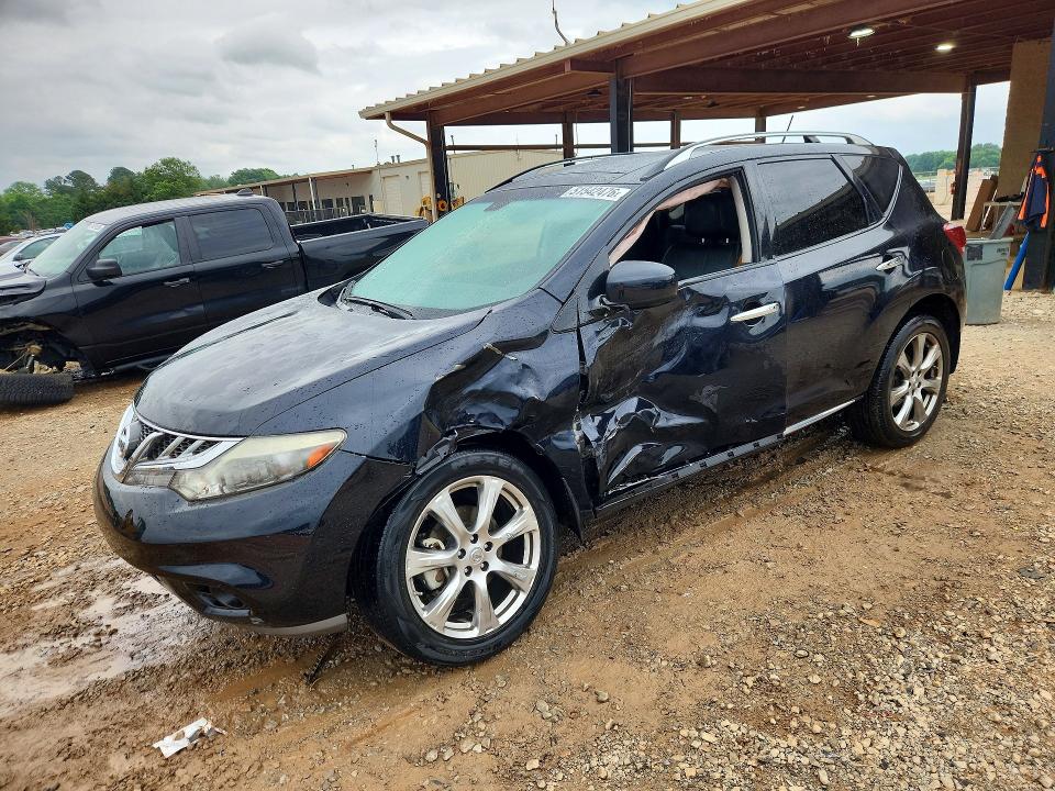 2012 Nissan Murano VIN JN8AZ1MU0CW114843 COPART salvage auction — FRONT END, Al - Cert Of Title-Salvage Title, sold $625 on 2026-07-29 (photo 1)