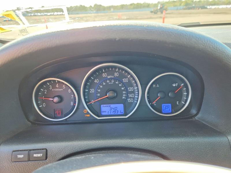 2009 Hyundai Veracruz VIN KM8NU73CX9U081602 COPART salvage auction — FRONT END, Id - Salvage Certificate Of Title, sold $1,100 on 2026-07-08 (photo 9)