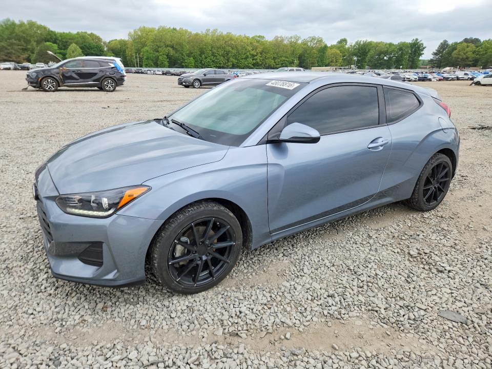 2019 Hyundai Veloster VIN KMHTG6AF6KU017374 COPART salvage auction — FRONT END, Ar - Cert Of Title-Salvage, sold $4,200 on 2026-07-06 (photo 1)