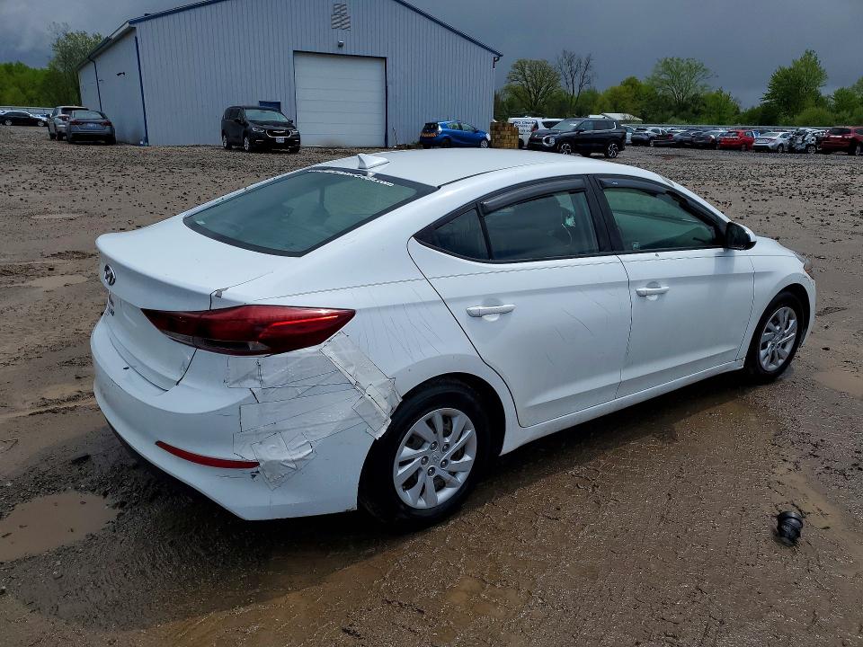 2017 Hyundai Elantra VIN 5NPD74LFXHH193616 COPART salvage auction — REAR END, Oh - Certificate Of Title, sold $1,350 on 2026-07-21 (photo 3)