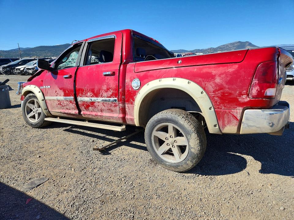 2009 Dodge Ram VIN 1D3HV13T09J519225 COPART salvage auction — ROLLOVER, Mt - Certificate Of Title, sold $1,850 on 2026-08-04 (photo 2)