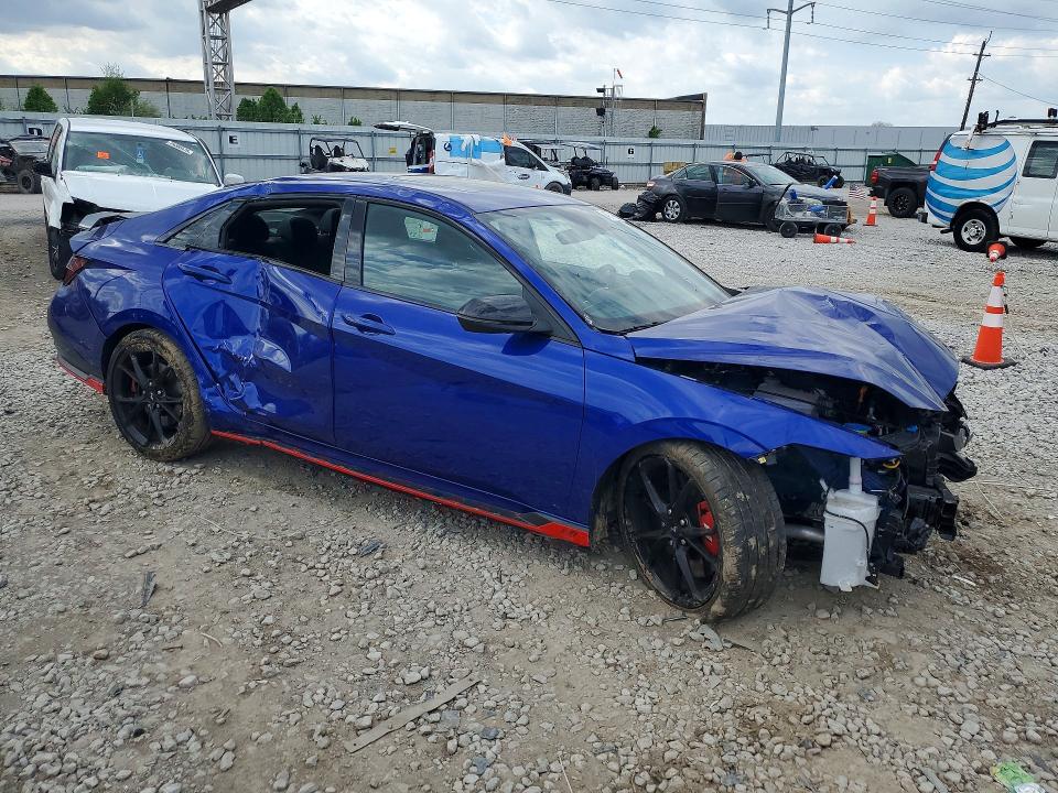 2026 Hyundai Elantra VIN KMHLW4DK4TU037415 COPART salvage auction — FRONT END, Id - Salvage Certificate Of Title, sold $3,750 on 2026-07-10 (photo 4)