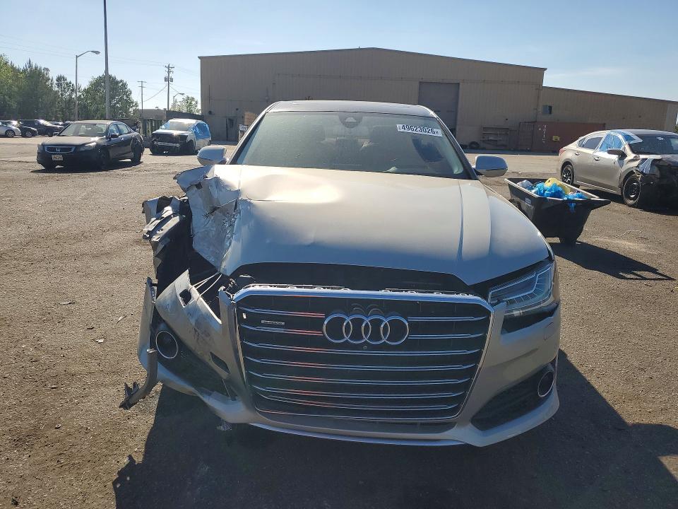 2017 Audi A8 VIN WAU44AFD3HN018719 COPART salvage auction — FRONT END, Sc - Cert Of Title-Salvage, sold $600 on 2026-07-24 (photo 5)