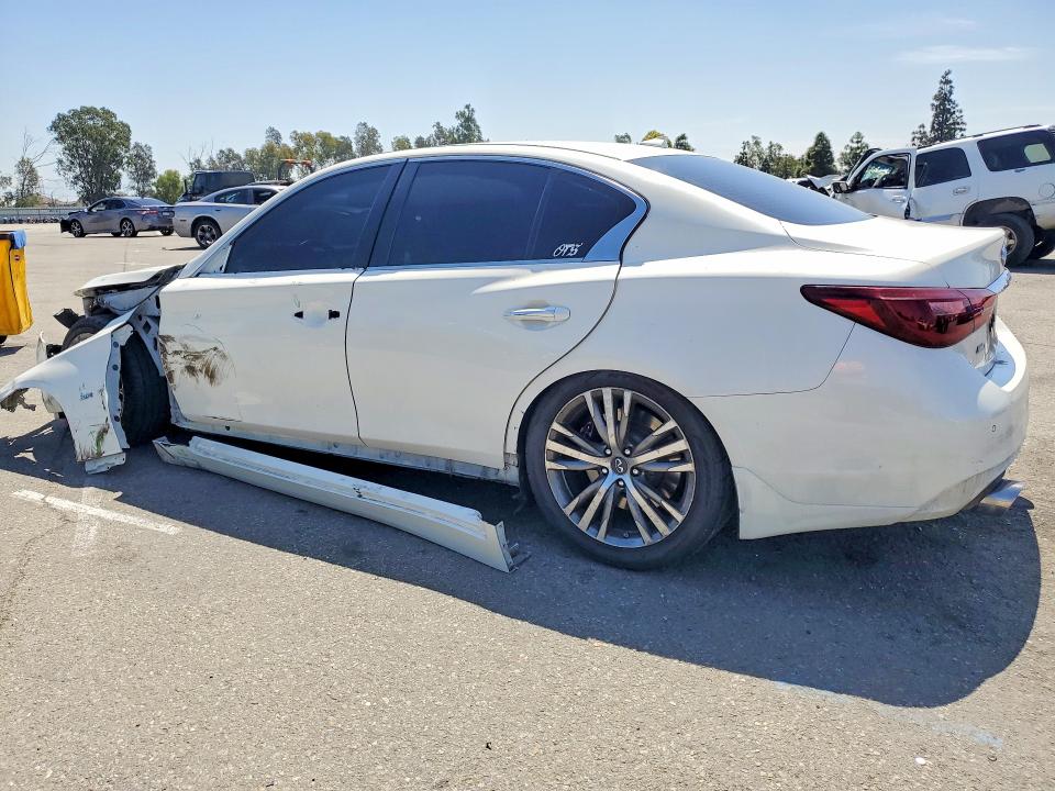 2019 Infiniti Q50 VIN JN1EV7AR1KM553333 COPART salvage auction — UNDERCARRIAGE, Ca - Salvage Certificate, sold $5,300 on 2026-07-07 (photo 2)