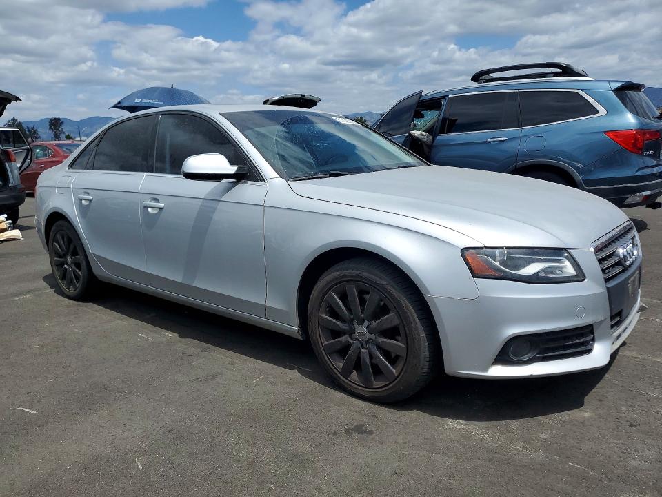 2011 Audi A4 VIN WAUFFAFL3BN052662 COPART salvage auction — MINOR DENT/SCRATCHES, CA - APP FOR DUP CLEAN OR AC, sold $225 on 2026-07-27 (photo 4)
