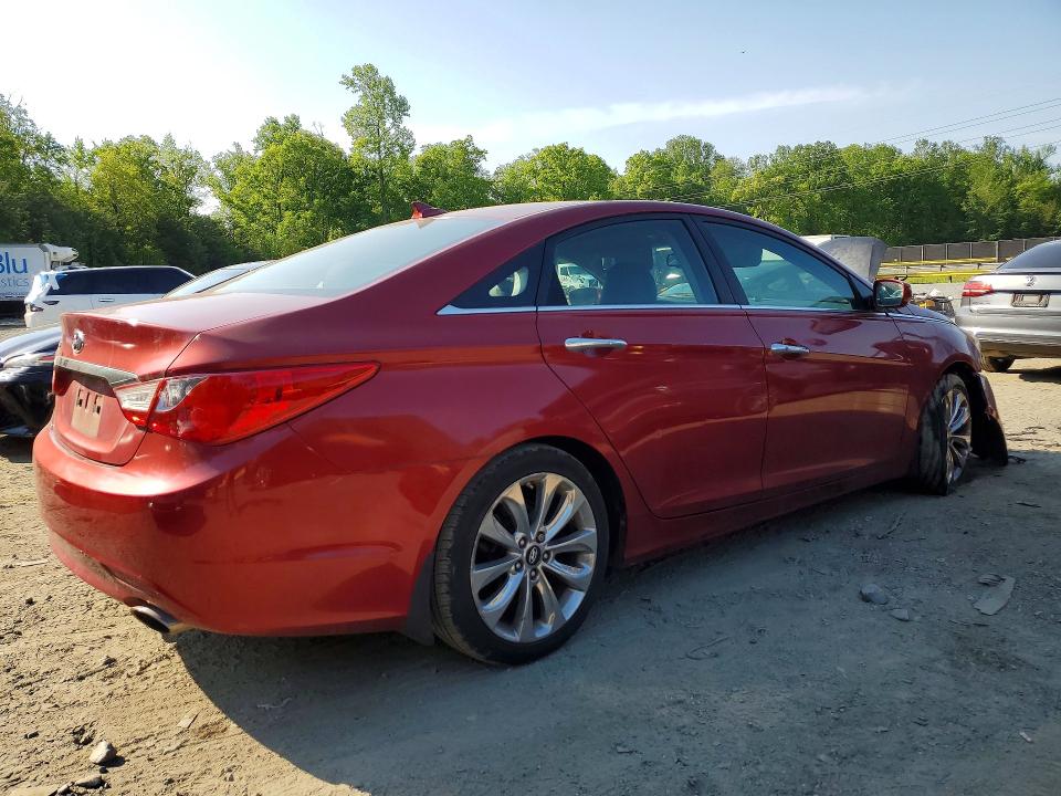 2012 Hyundai Sonata VIN 5NPEC4AC9CH384672 COPART salvage auction — FRONT END, Md - Cert Of Salvage < 75% Damage, sold $650 on 2026-07-24 (photo 3)