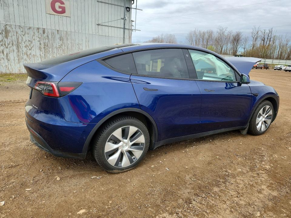 2022 Tesla Model y VIN 7SAYGDEE8NF318776 COPART salvage auction — FRONT END, Mi - Cert Of Title-Salvage Vehicle, sold $7,700 on 2026-07-15 (photo 3)