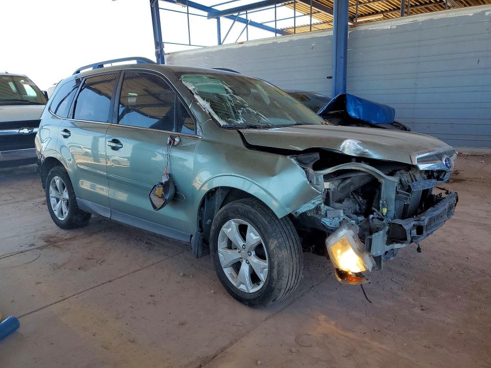 2014 Subaru Forester VIN JF2SJAMC3EH433760 COPART salvage auction — ROLLOVER, Az - Cert Of Title - Salvage, sold $1,050 on 2026-07-02 (photo 4)