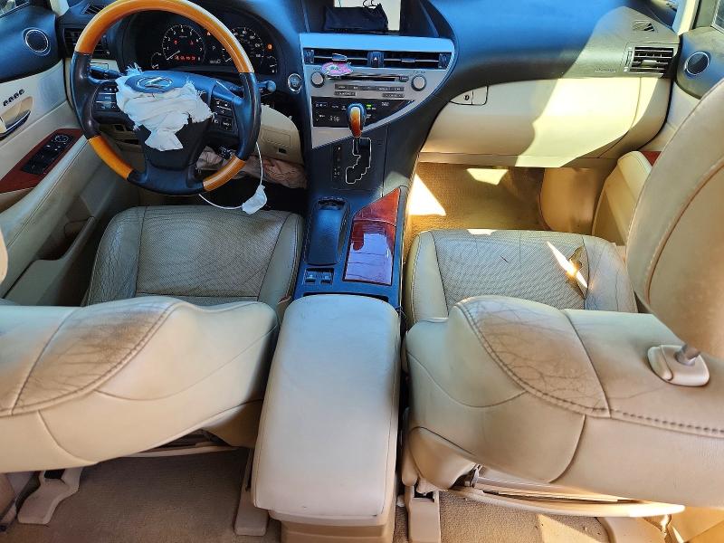 2012 Lexus Rx VIN 2T2BK1BA5CC153154 COPART salvage auction — FRONT END, Ut - Salvage Certificate, sold $2,000 on 2026-07-04 (photo 8)