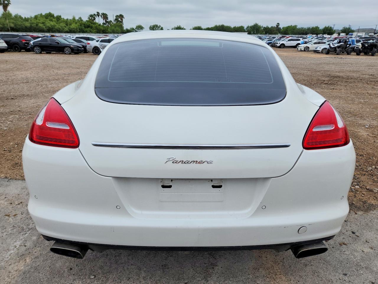 2011 Porsche Panamera VIN WP0AA2A74BL011156 COPART salvage auction — Damage History, TX - CERT OF TITLE-REBUILT SALVAGE, sold $2,900 on 2026-07-01 (photo 6)