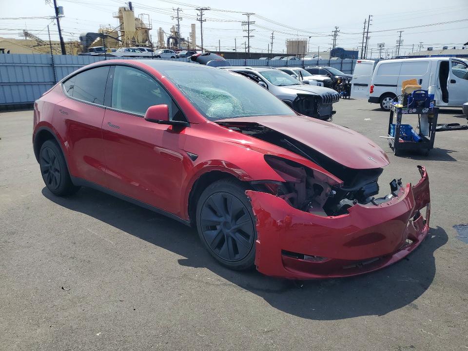 2024 Tesla Model y VIN 7SAYGDED2RF210957 COPART salvage auction — FRONT END, Ca - Salvage Certificate, sold $6,700 on 2026-07-27 (photo 4)