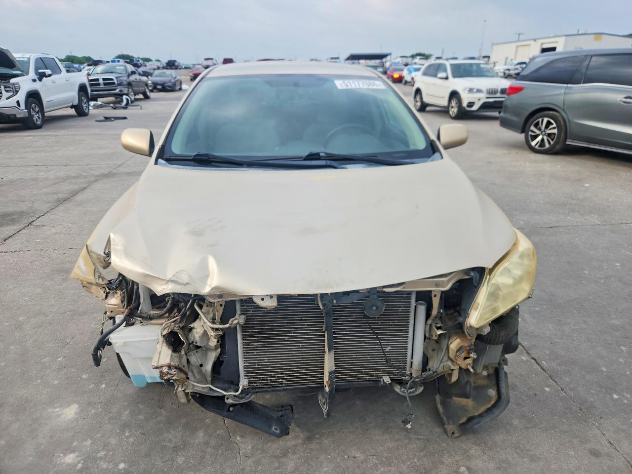 2012 Toyota Corolla VIN 5YFBU4EE9CP058370 COPART salvage auction — Front End, TX - SALVAGE VEHICLE TITLE (P), sold $1,500 on 2026-07-09 (photo 5)