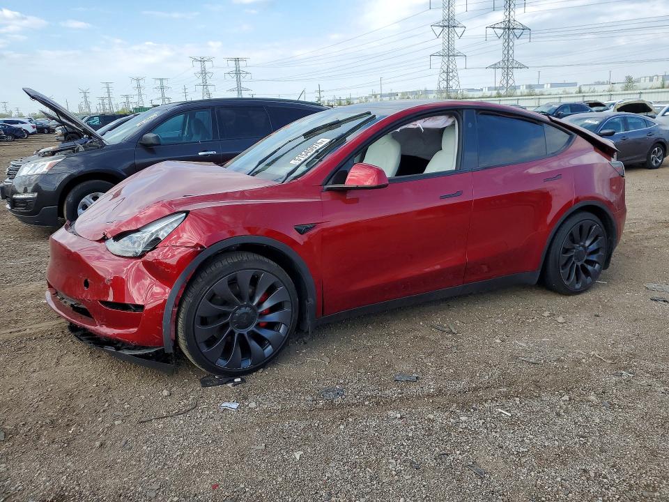 2024 Tesla VIN 7SAYGDEF2RA265519 COPART salvage auction — FRONT END, Il - Salvage Certificate, sold $8,000 on 2026-07-07 (photo 1)