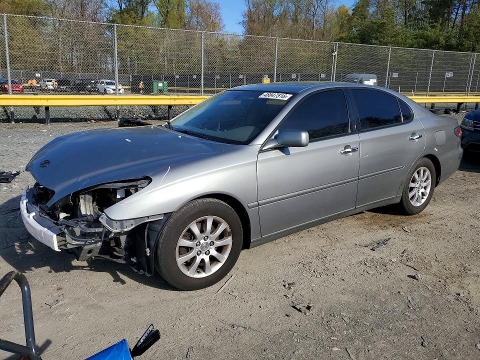 2004 Lexus ES VIN JTHBA30G745025148 COPART salvage auction — FRONT END, Md - Cert Of Salvage < 75% Damage, sold $700 on 2026-07-24 (photo 1)
