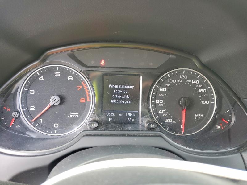 2010 Audi Q5 VIN WA1LKAFP1AA089410 COPART salvage auction — FRONT END, Va - Cert Of Title - Salvage, sold $100 on 2026-07-28 (photo 9)