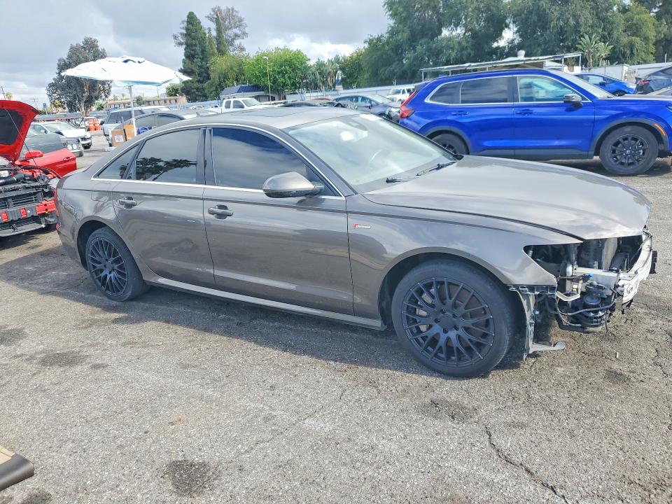 2014 Audi A6 VIN WAUHGAFC0EN074371 COPART salvage auction — FRONT END, Ca - Dis/Dlr/Exp Only Clean Title (P), sold $425 on 2026-07-24 (photo 4)