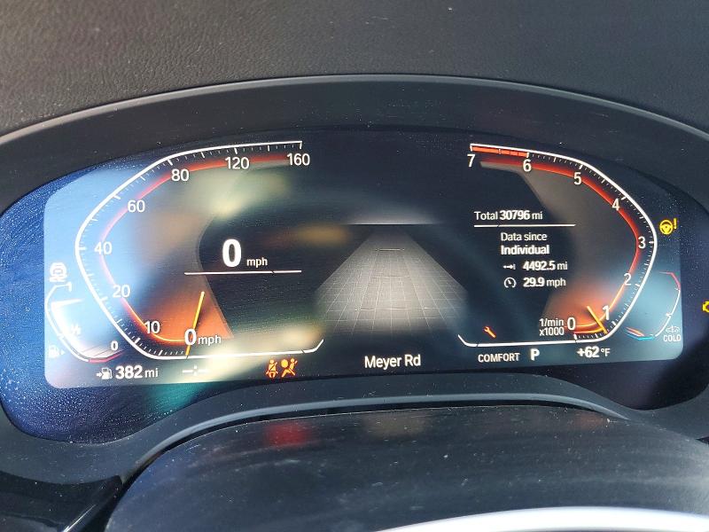 2020 BMW 5er VIN WBAJR3C00LWW69312 COPART salvage auction — FRONT END, Ca - Salvage Certificate, sold $11,900 on 2026-07-16 (photo 9)