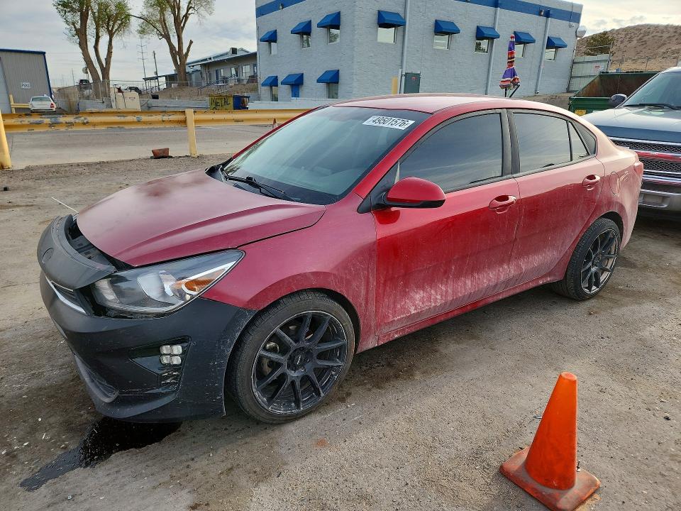 2021 Kia Rio VIN 3KPA24AD8ME403146 COPART salvage auction — FRONT END, ID - SALVAGE CERTIFICATE OF TITLE, sold $775 on 2026-07-02 (photo 1)