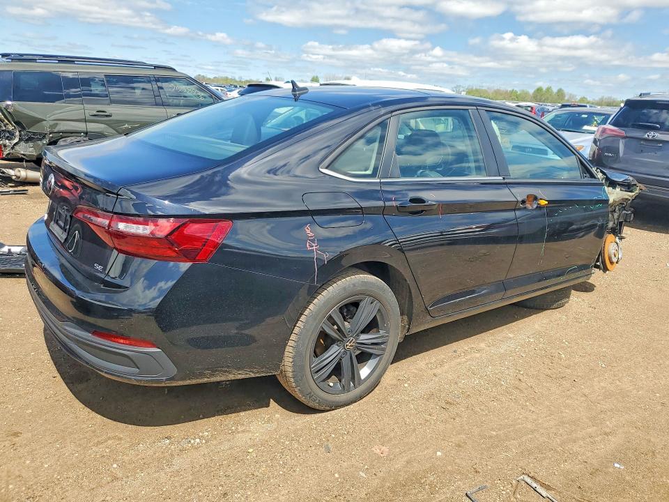 2024 Volkswagen Jetta VIN 3VW7M7BU3RM032928 COPART salvage auction — FRONT END, Il - Salvage Certificate, sold $5,700 on 2026-07-02 (photo 3)