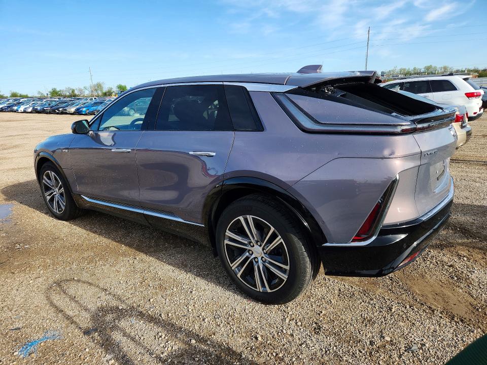 2024 Cadillac Lyriq VIN 1GYKPPRK3RZ137034 COPART salvage auction — HAIL, Ia - Cert Of Title-Salvage Title, sold $21,000 on 2026-07-22 (photo 2)