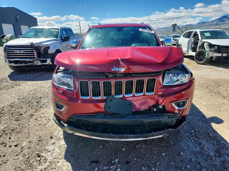 2014 Jeep Cherokee VIN 1C4RJFBG5EC350182 COPART salvage auction — FRONT END, Ut - Salvage Certificate, sold $2,300 on 2026-07-31 (photo 5)