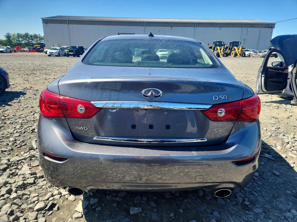 2015 Infiniti Q50 VIN JN1BV7AR8FM403924 COPART salvage auction — FRONT END, Nj - Cert Of Title-Salvage, sold $5,700 on 2026-07-22 (photo 6)