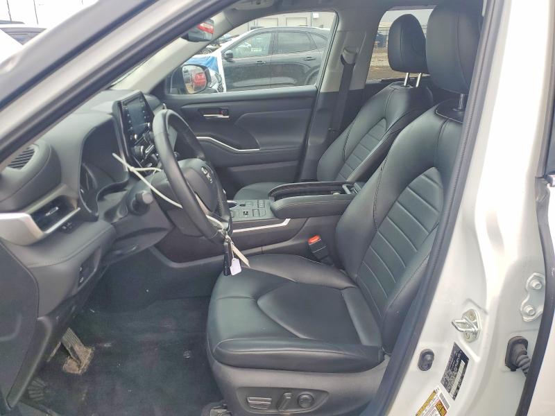 2022 Toyota VIN 5TDGZRBH6NS239634 COPART salvage auction — HAIL, Ia - Cert Of Title-Salvage Title, sold $18,600 on 2026-07-24 (photo 7)