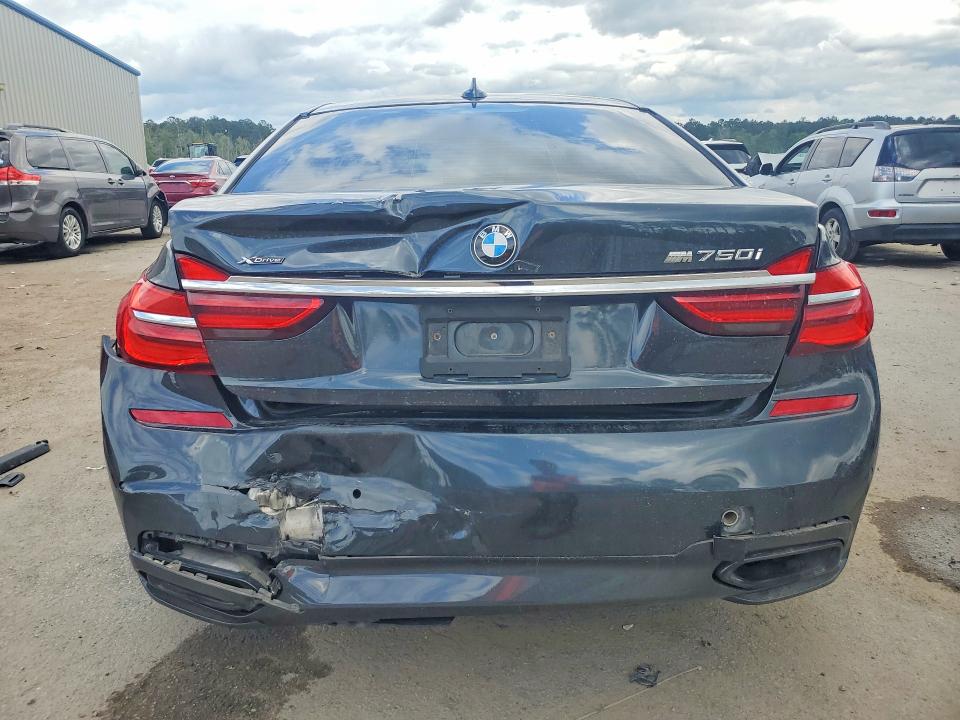 2018 BMW 7er VIN WBA7B0C57JG527278 COPART salvage auction — REAR END, Sc - Cert Of Title-Salvage, sold $8,100 on 2026-07-06 (photo 6)