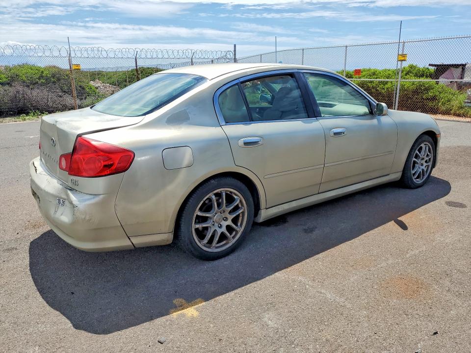2005 Infiniti G VIN JNKCV51E85M212777 COPART salvage auction — REAR END, HI - CERTIFICATE OF SALVAGE, sold $20 on 2026-07-27 (photo 3)