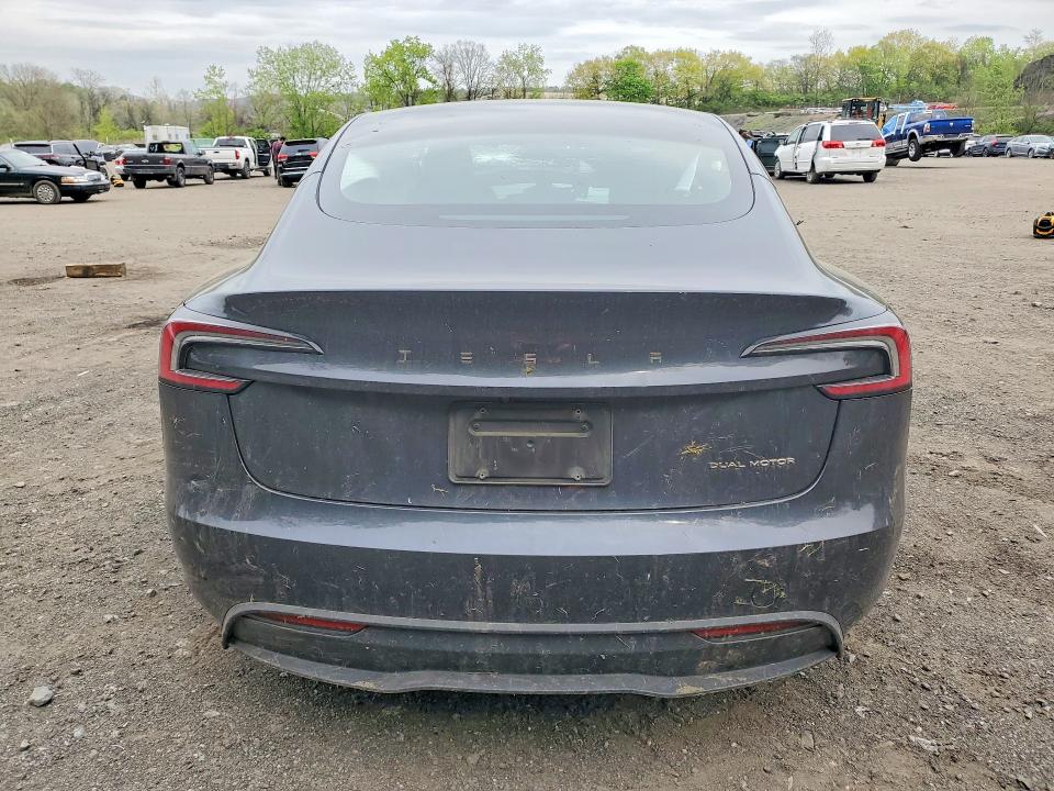2025 Tesla Model 3 VIN 5YJ3E1EB2SF900529 COPART salvage auction — FRONT END, Salvage Title, sold $7,400 on 2026-07-14 (photo 6)