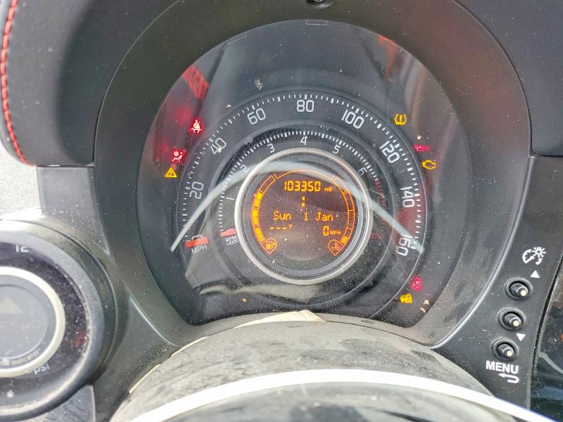 2013 Fiat 500 VIN 3C3CFFJH1DT672245 COPART salvage auction — FRONT END, Salvage Title, sold $100 on 2026-08-03 (photo 9)