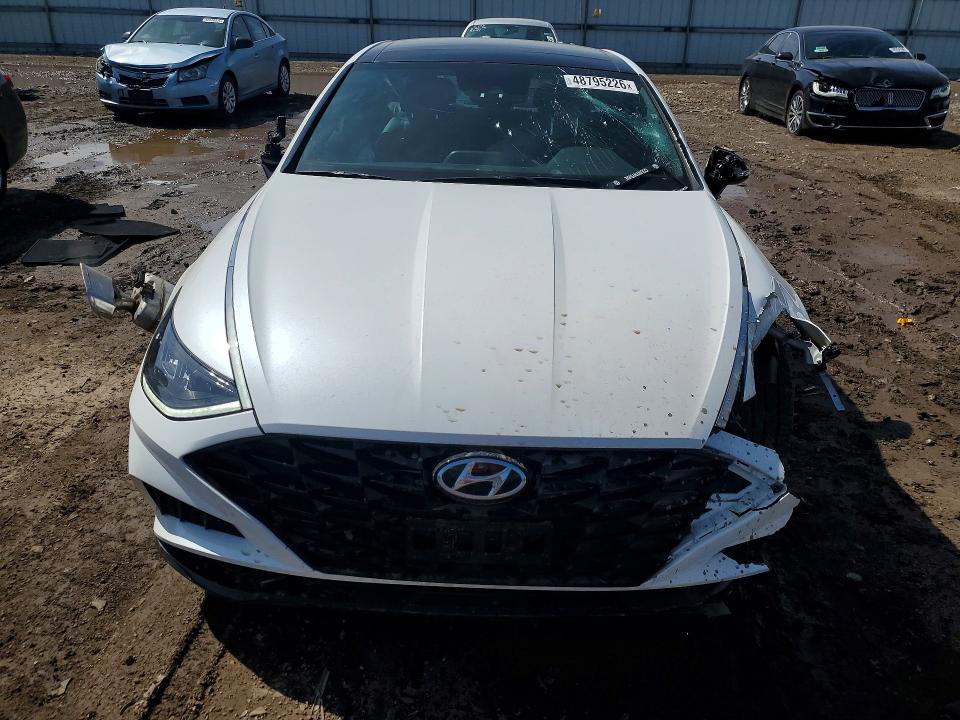 2022 Hyundai Sonata VIN KMHL44J25NA236908 COPART salvage auction — SIDE, Il - Salvage Certificate, sold $4,200 on 2026-07-07 (photo 5)