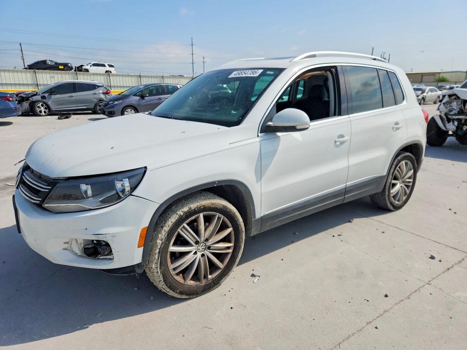 2015 Volkswagen Tiguan VIN WVGAV7AXXFW507709 COPART salvage auction — FRONT END, Tx - Salvage Vehicle Title, sold $150 on 2026-07-28 (photo 1)