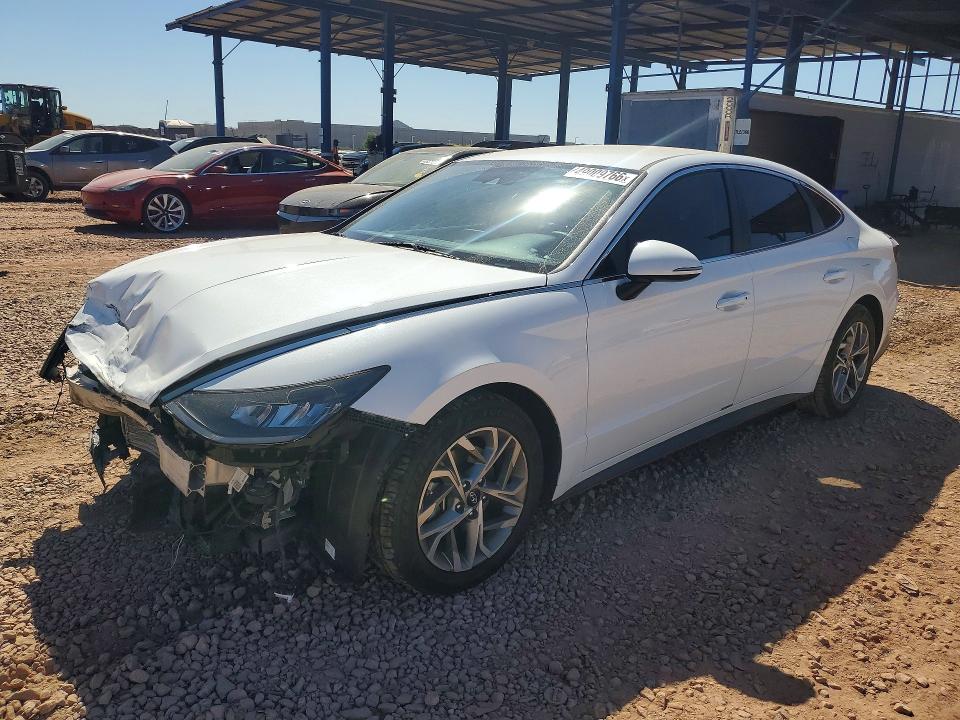 2021 Hyundai Sonata VIN 5NPEL4JA9MH067135 COPART salvage auction — FRONT END, Az - Cert Of Title - Salvage, sold $375 on 2026-07-30 (photo 1)