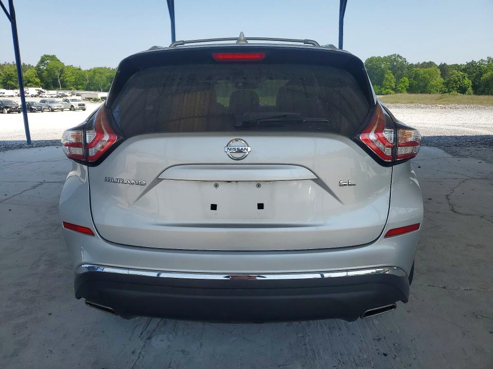 2017 Nissan Murano VIN 5N1AZ2MG7HN114021 COPART salvage auction — FRONT END, Ga - Cert Of Ttl-Slvg Manufctr Bybk, sold $2,700 on 2026-07-02 (photo 6)