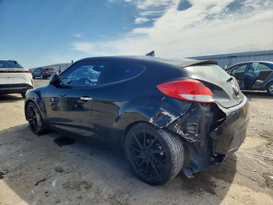 2015 Hyundai Veloster VIN KMHTC6AD2FU218706 COPART salvage auction — REAR END, Va - Cert Of Title - Salvage, sold $1,250 on 2026-07-15 (photo 2)