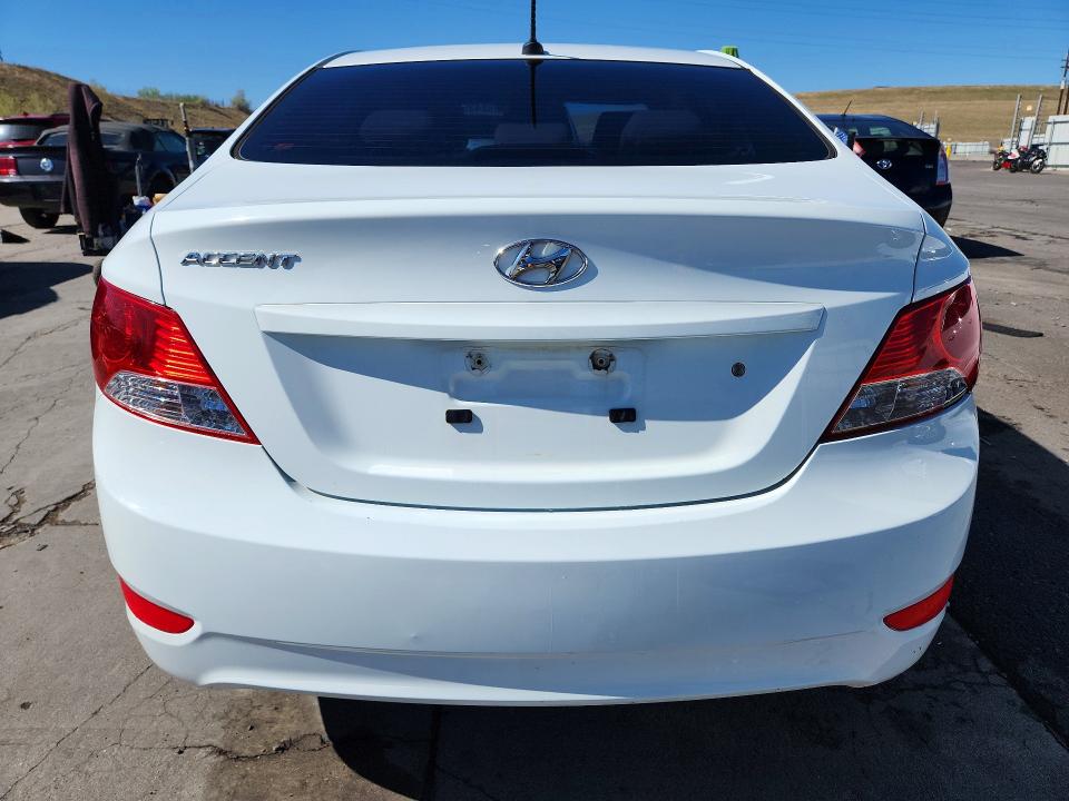 2012 Hyundai Accent VIN KMHCU4AE2CU227492 COPART salvage auction — FRONT END, Co - Public - Salvage Title, sold $425 on 2026-07-27 (photo 6)